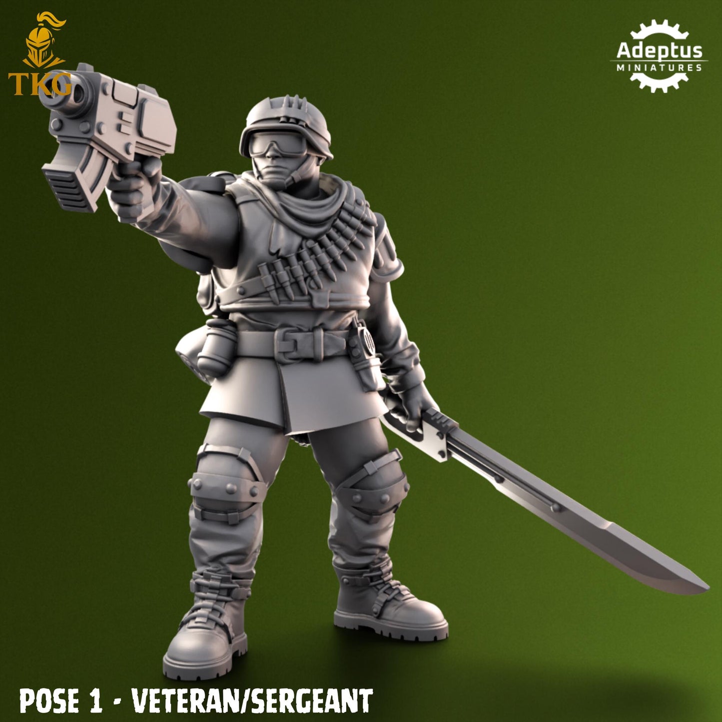 Shellcord Troopers Command Squad by Adeptus Miniatures | 3D printed Tabletop Miniatures