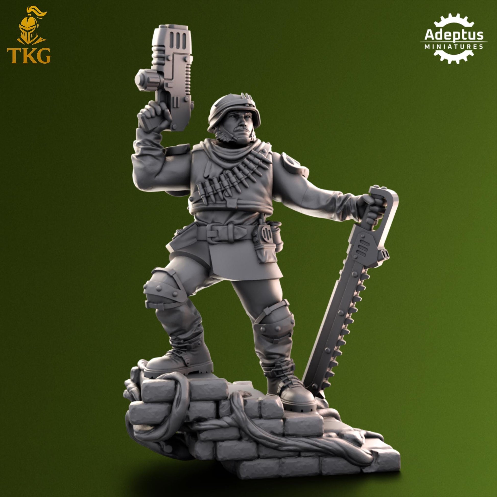 Shellcord Troopers Commander by Adeptus Miniatures | 3D printed Tabletop Miniatures