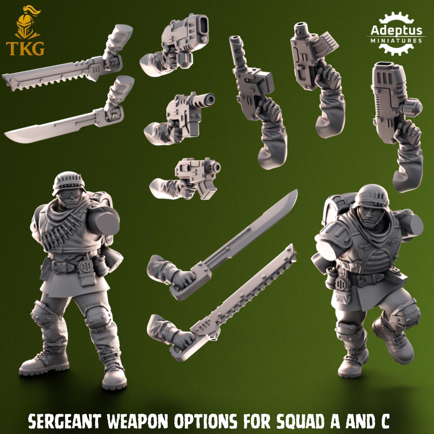 Shellcord Troopers Squad by Adeptus Miniatures | 3D printed Tabletop Miniatures