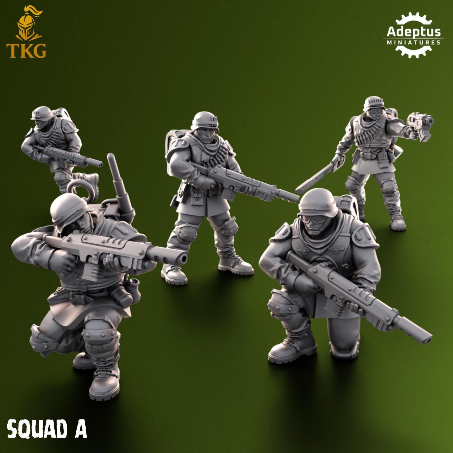 Shellcord Troopers Squad by Adeptus Miniatures | 3D printed Tabletop Miniatures