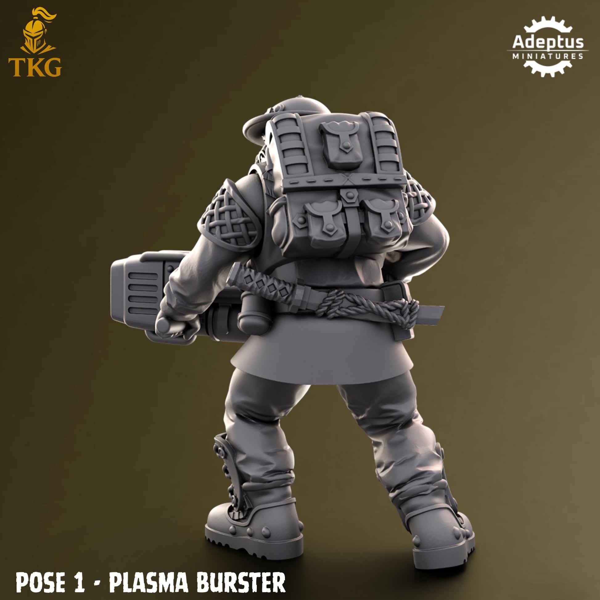Sunclaw Regiment Special Weapons Team by Adeptus Miniatures | 3D printed Tabletop Miniatures