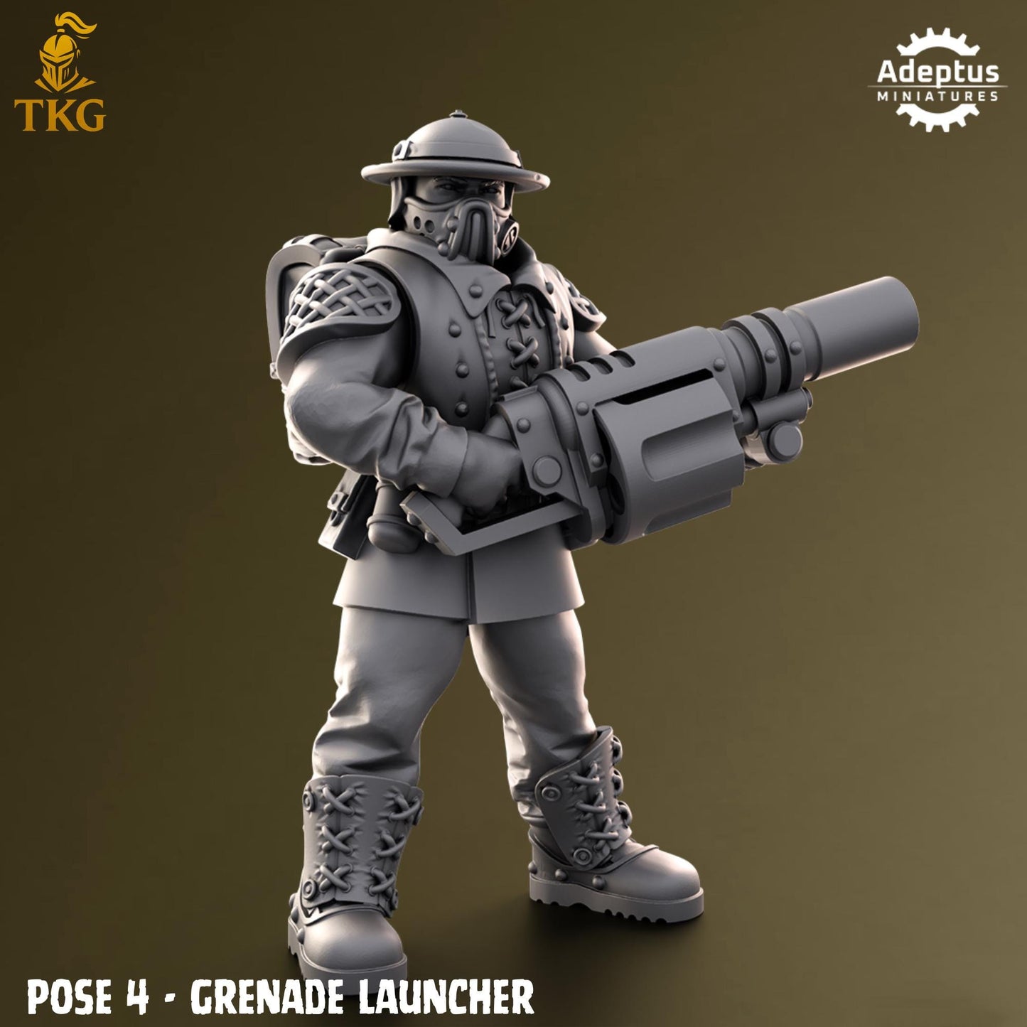 Sunclaw Regiment Special Weapons Team by Adeptus Miniatures | 3D printed Tabletop Miniatures