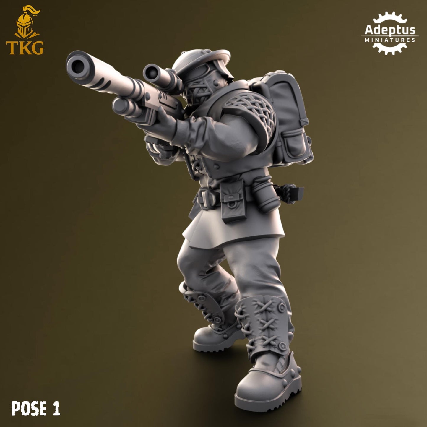 Sunclaw Regiment Snipers by Adeptus Miniatures | 3D printed Tabletop Miniatures
