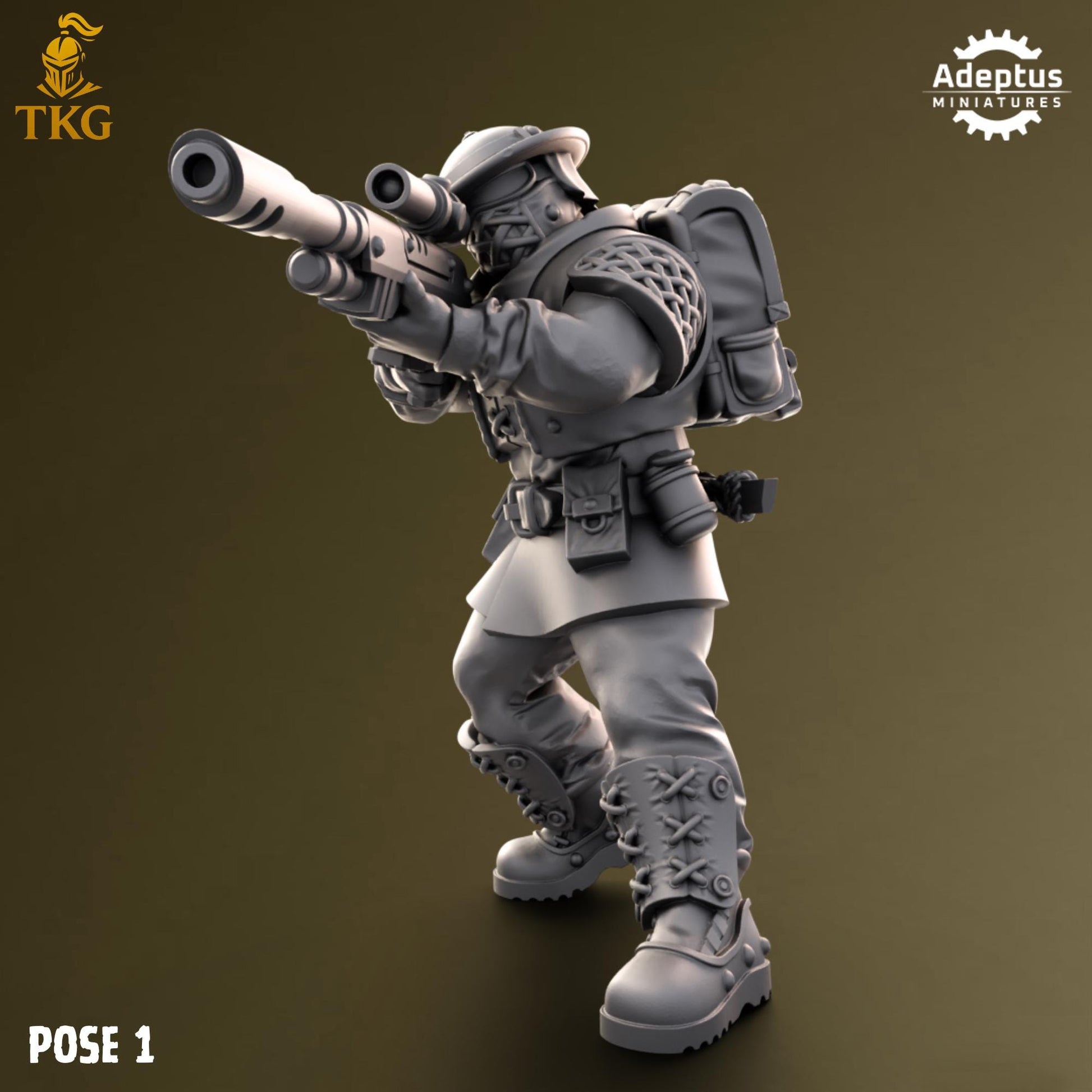 Sunclaw Regiment Snipers by Adeptus Miniatures | 3D printed Tabletop Miniatures