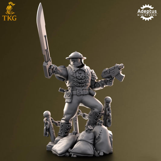 Sunclaw Regiment Commander by Adeptus Miniatures | 3D printed Tabletop Miniatures