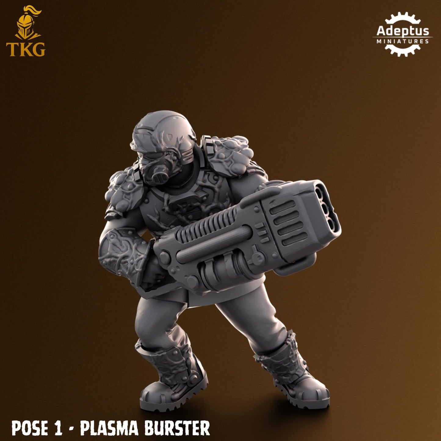 Sporeblight Regiment Special Weapons Team by Adeptus Miniatures | 3D printed Tabletop Miniatures