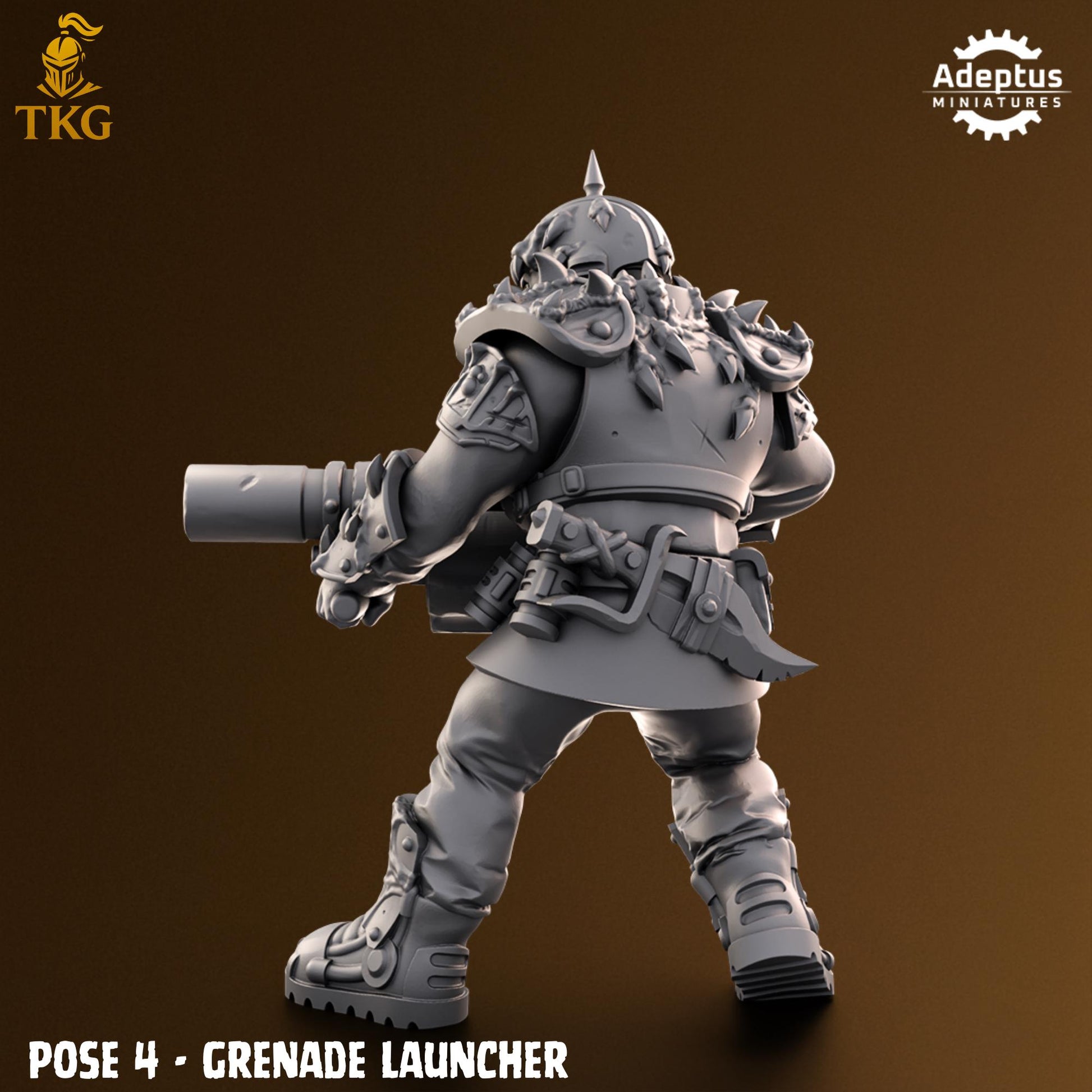 Sporeblight Regiment Special Weapons Team by Adeptus Miniatures | 3D printed Tabletop Miniatures