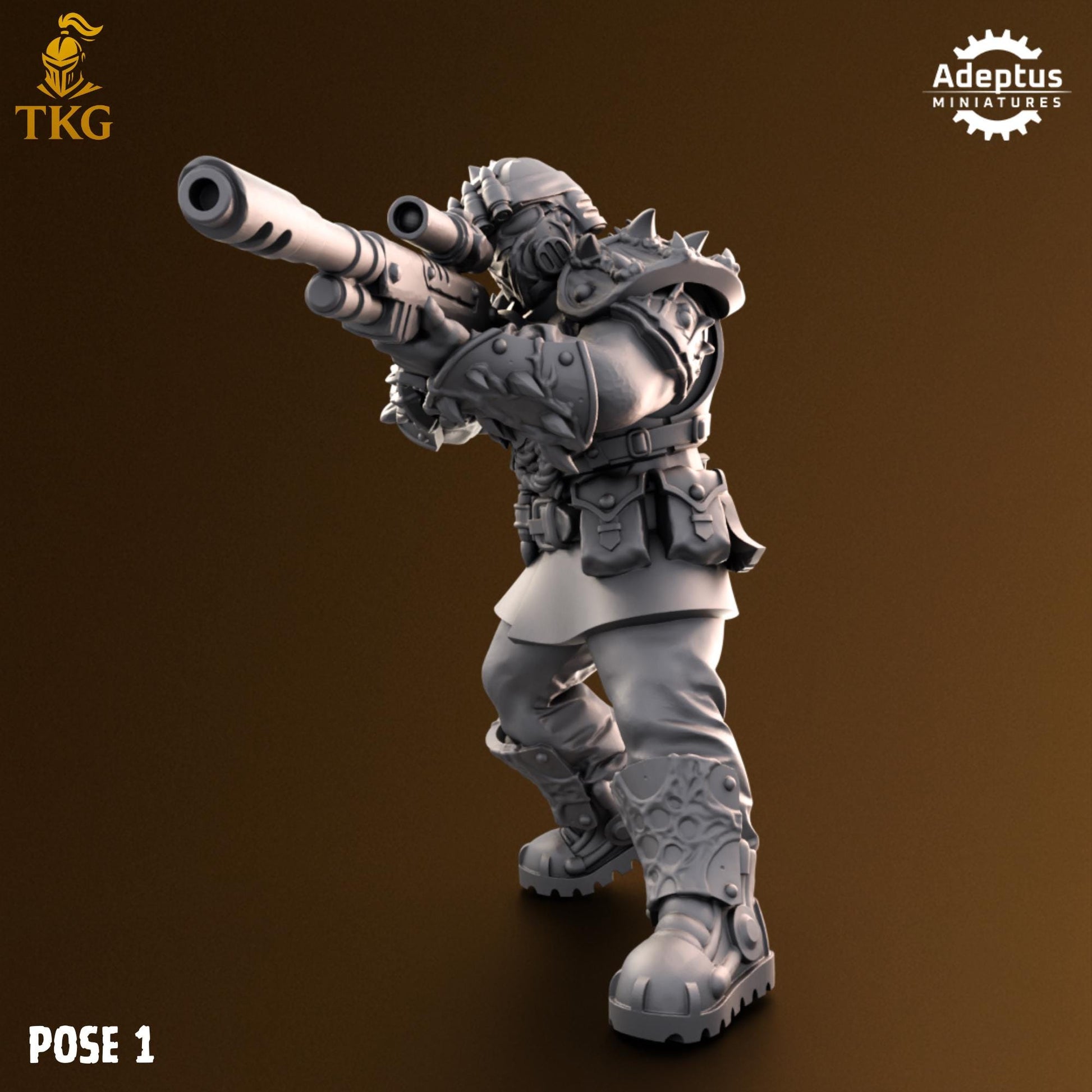 Sporeblight Regiment Snipers by Adeptus Miniatures | 3D printed Tabletop Miniatures