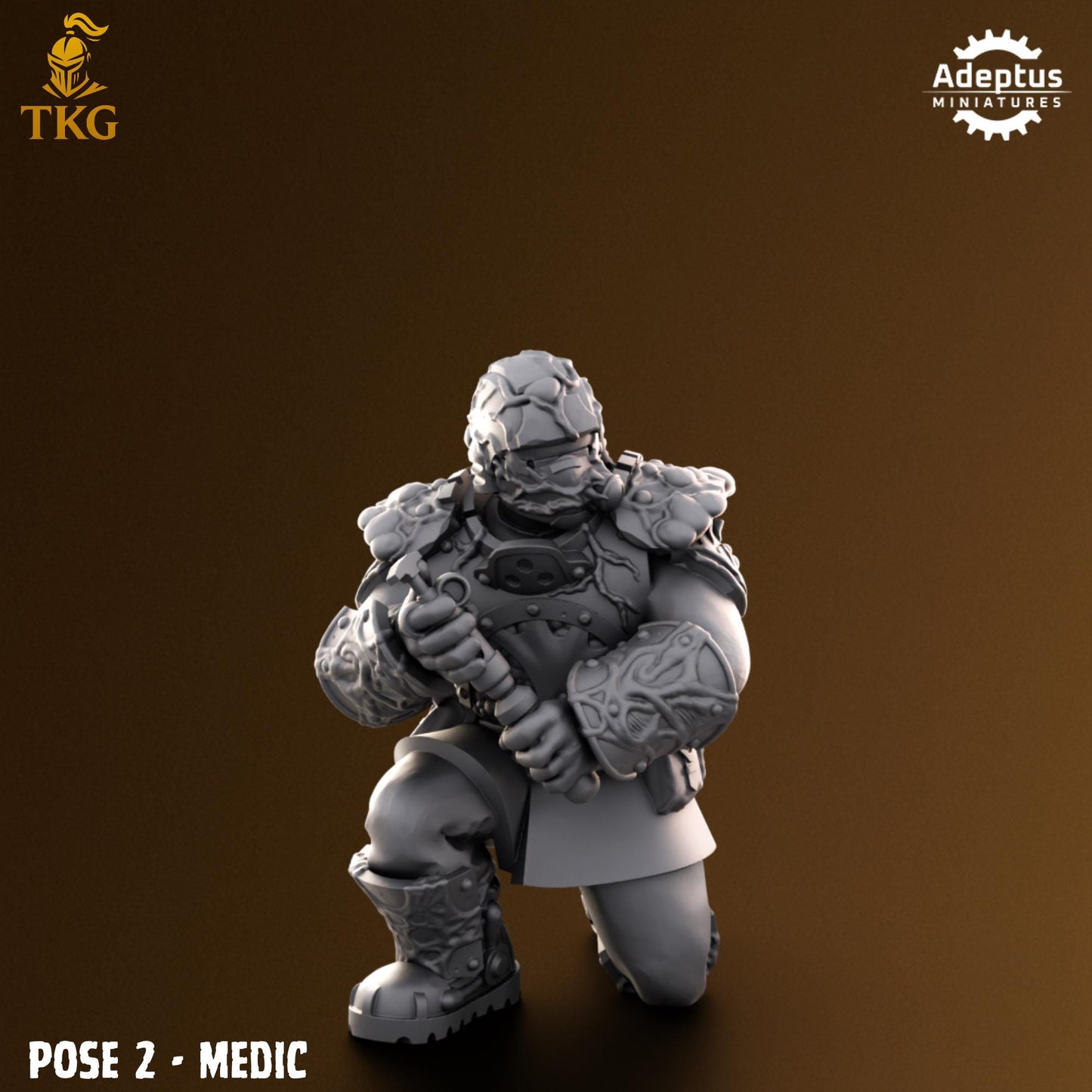 Sporeblight Regiment Command Squad by Adeptus Miniatures | 3D printed Tabletop Miniatures
