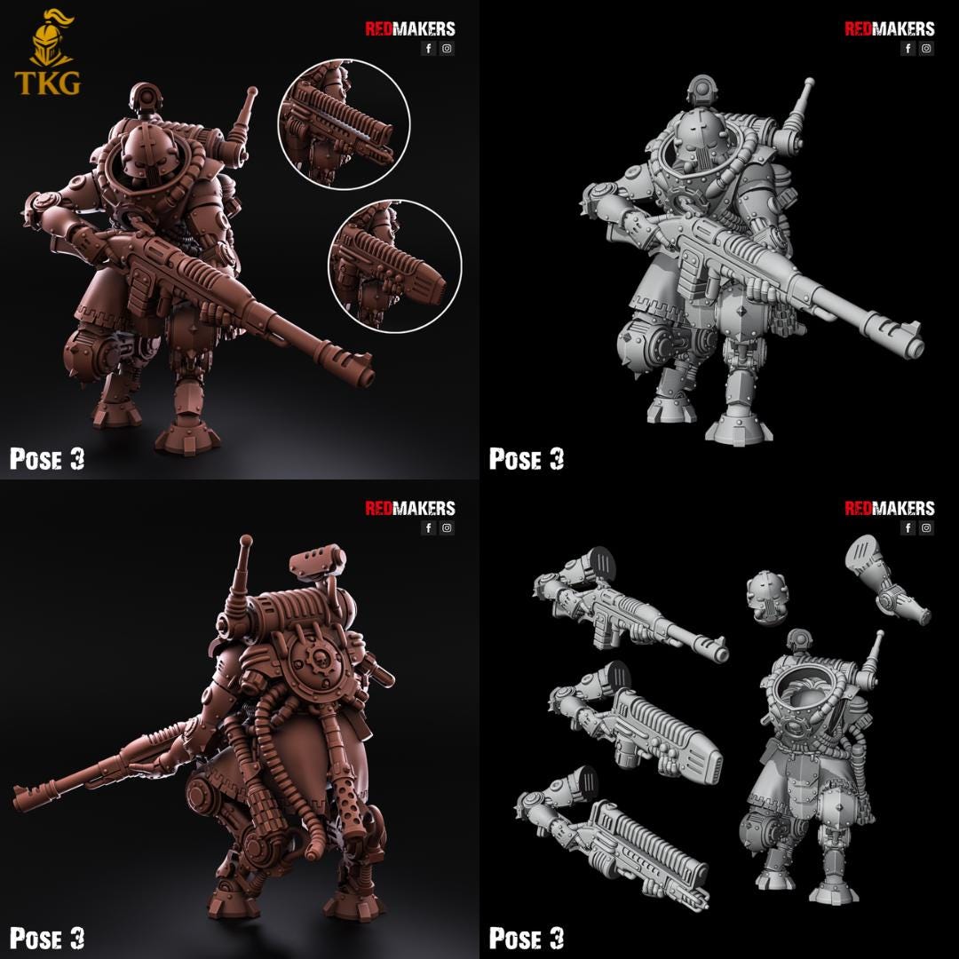 Omniforge Tech Guardians by RedMakers | 3D Printed Tabletop Miniatures