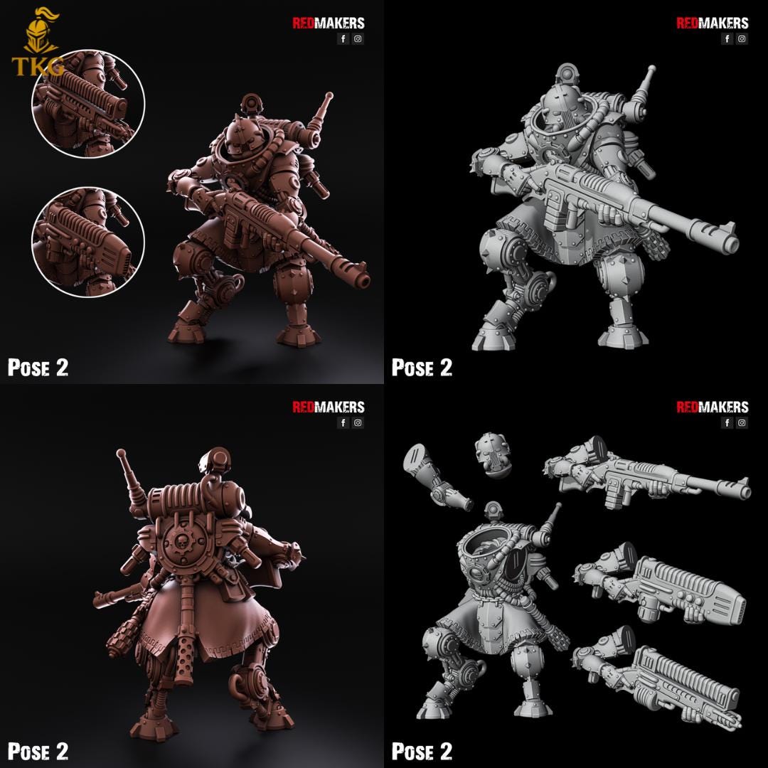 Omniforge Tech Guardians by RedMakers | 3D Printed Tabletop Miniatures