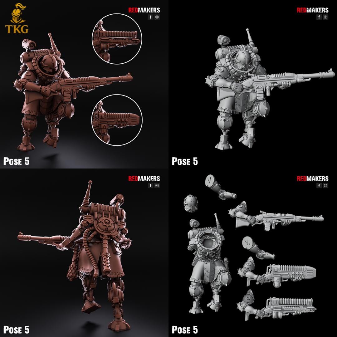 Omniforge Tech Guardians by RedMakers | 3D Printed Tabletop Miniatures