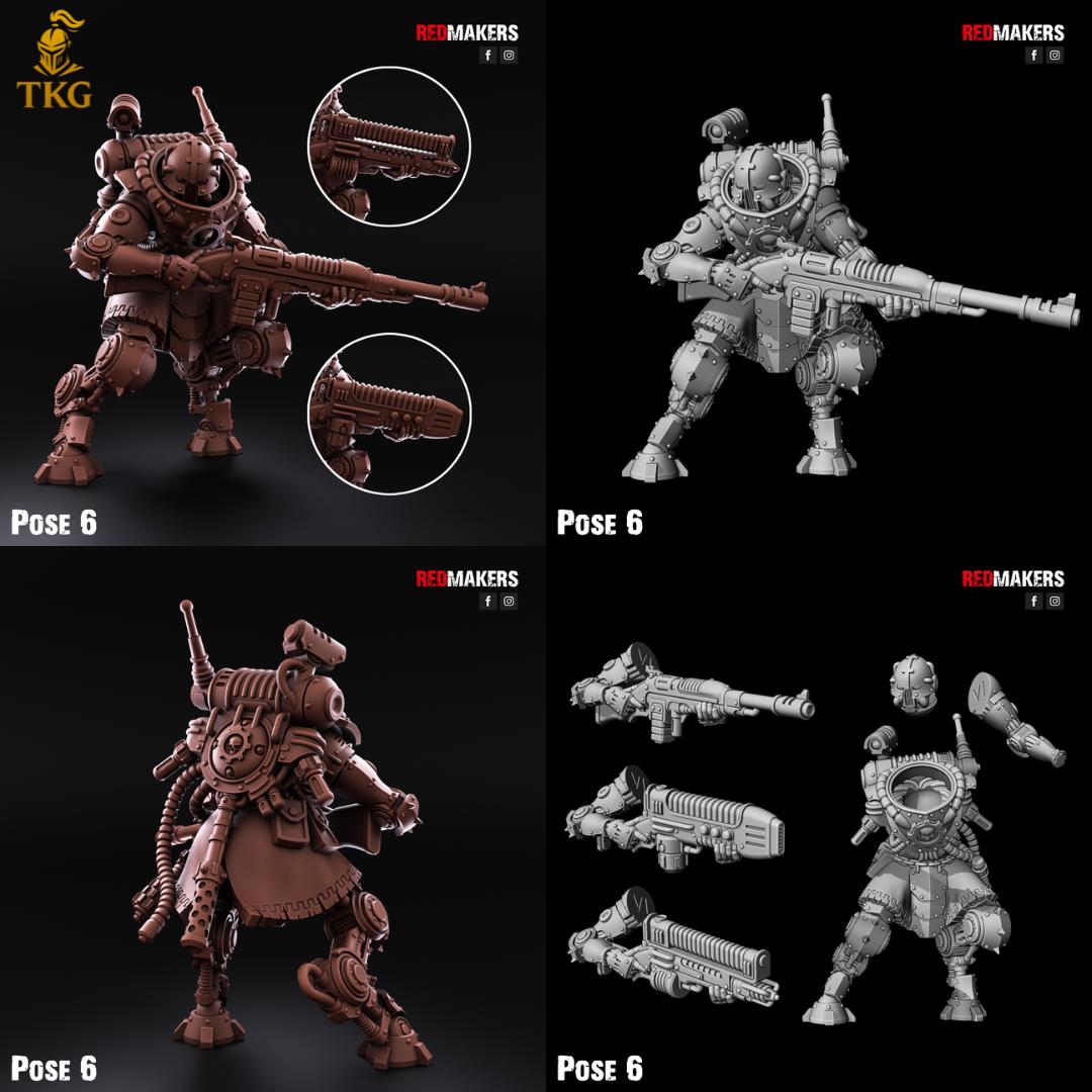 Omniforge Tech Guardians by RedMakers | 3D Printed Tabletop Miniatures