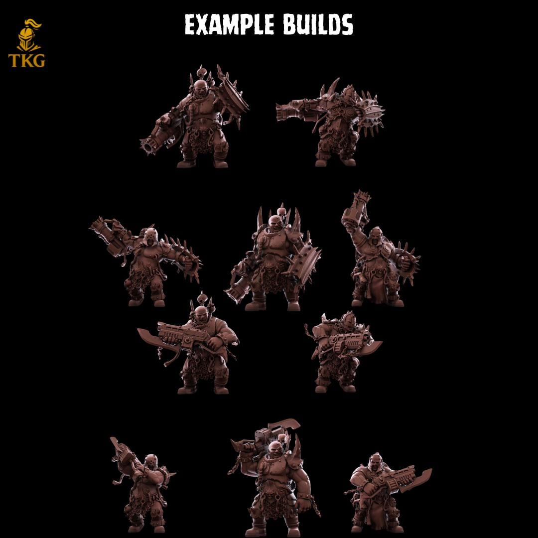 Heretics - Abhuman Giants by RedMakers | 3D printed Tabletop Miniatures