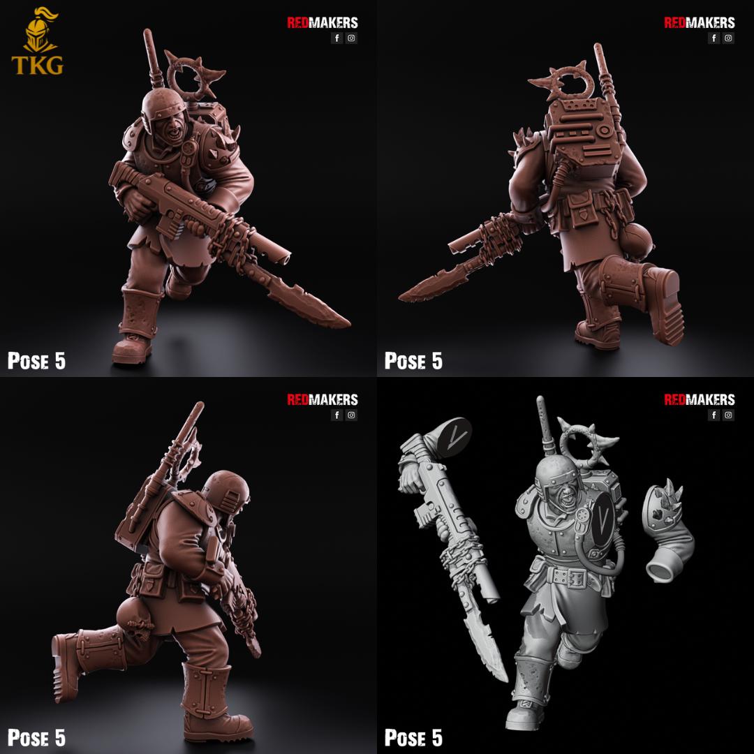The Butcher's Tribe Kill Squad by RedMakers | 3D Printed Tabletop Miniatures