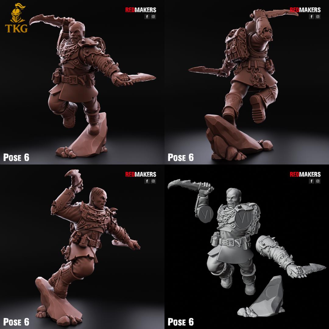 The Butcher's Tribe Kill Squad by RedMakers | 3D Printed Tabletop Miniatures