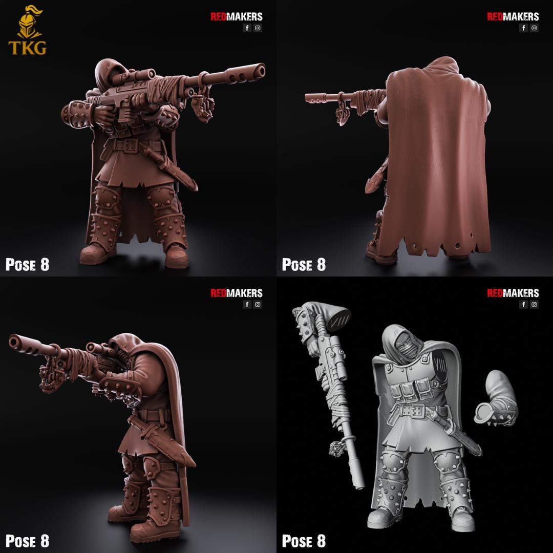 The Butcher's Tribe Kill Squad by RedMakers | 3D Printed Tabletop Miniatures