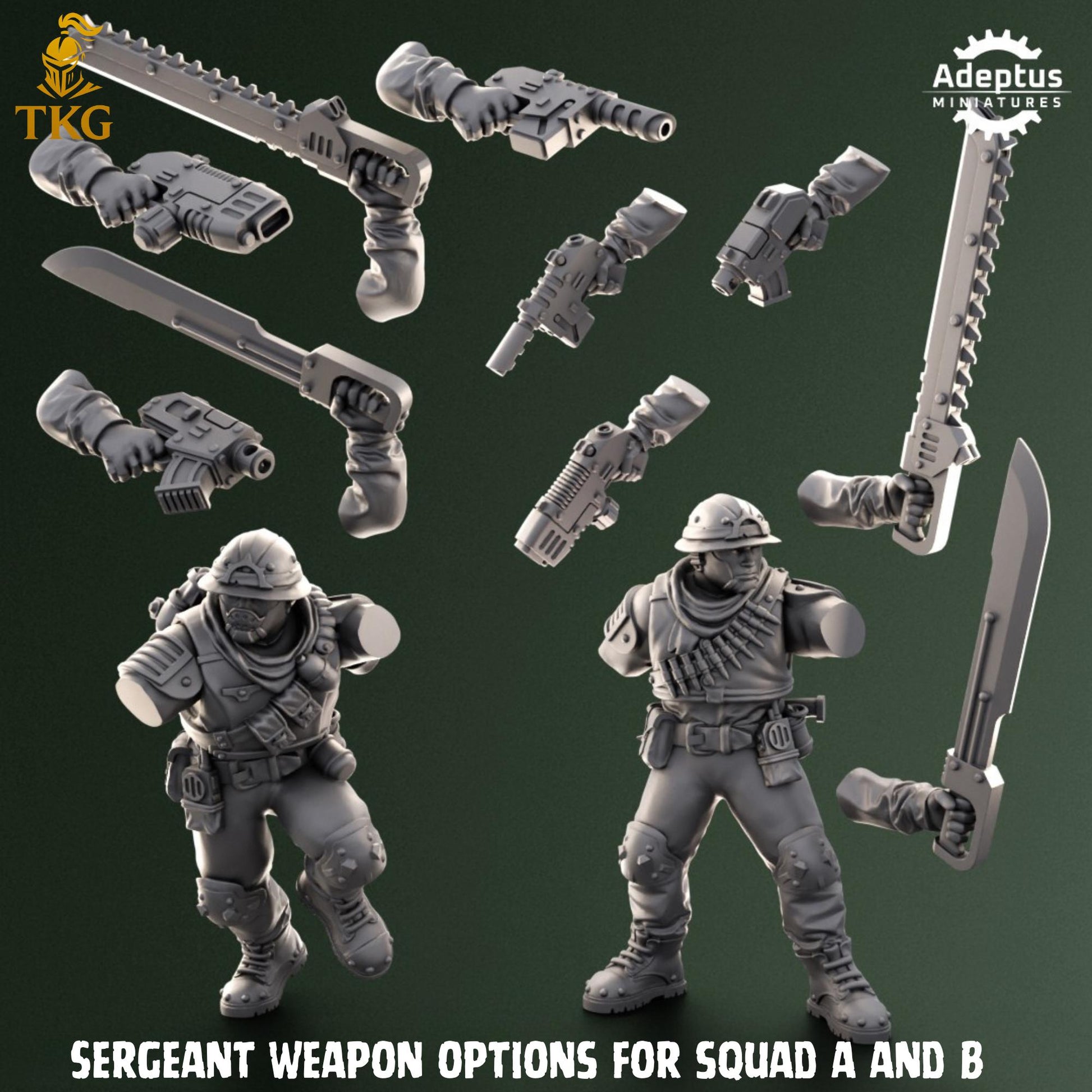 Shadowmarch Batallion Squad by Adeptus Miniatures | 3D printed Tabletop Miniatures