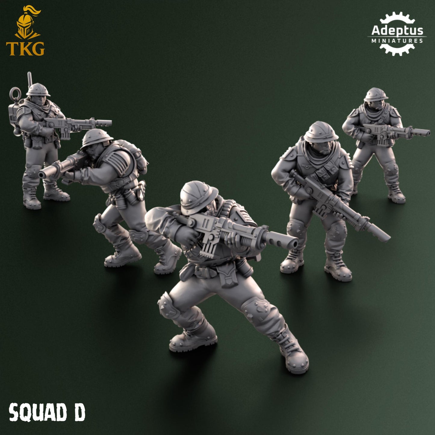 Shadowmarch Batallion Squad by Adeptus Miniatures | 3D printed Tabletop Miniatures
