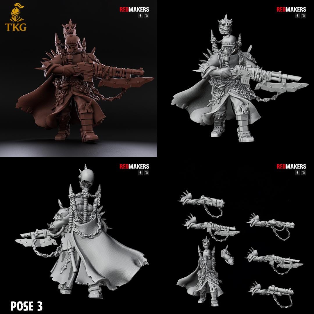 Renegade Death Division - Command Squad by Red Makers | 3D printed Tabletop Miniatures