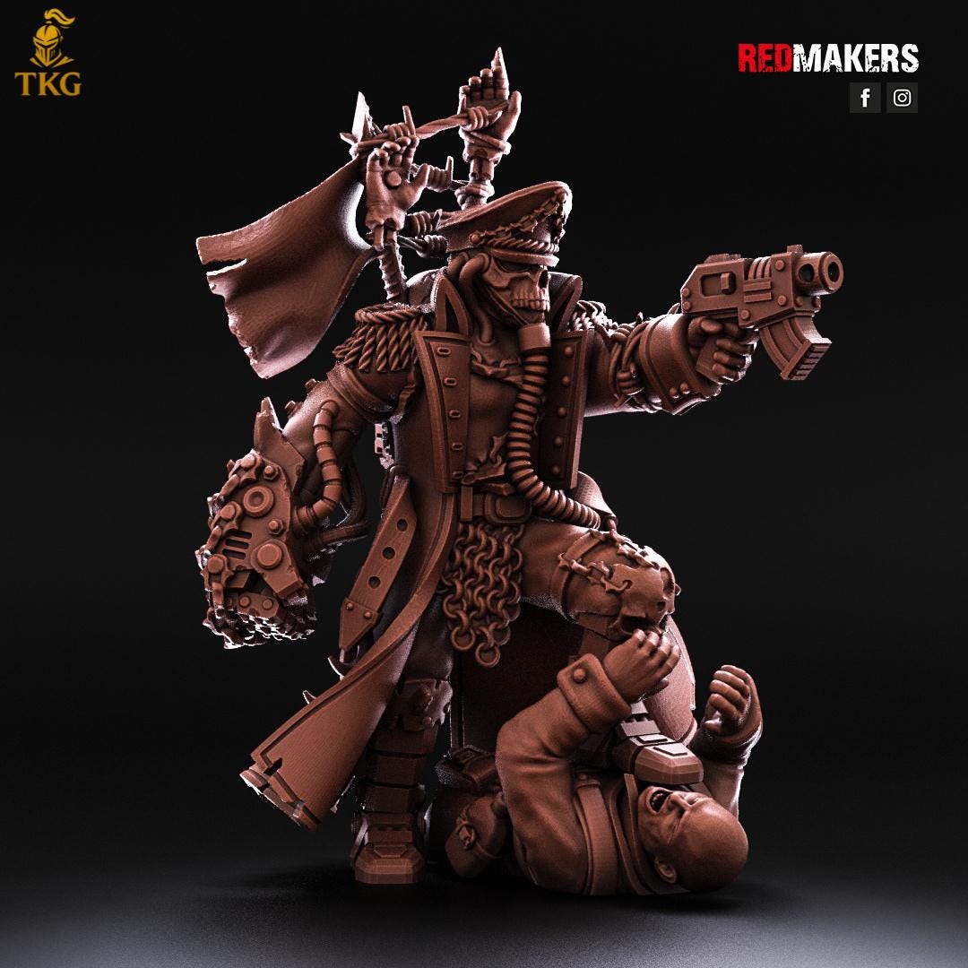 Renegade Death Division Commissar by RedMakers | 3D Printed Tabletop Miniatures