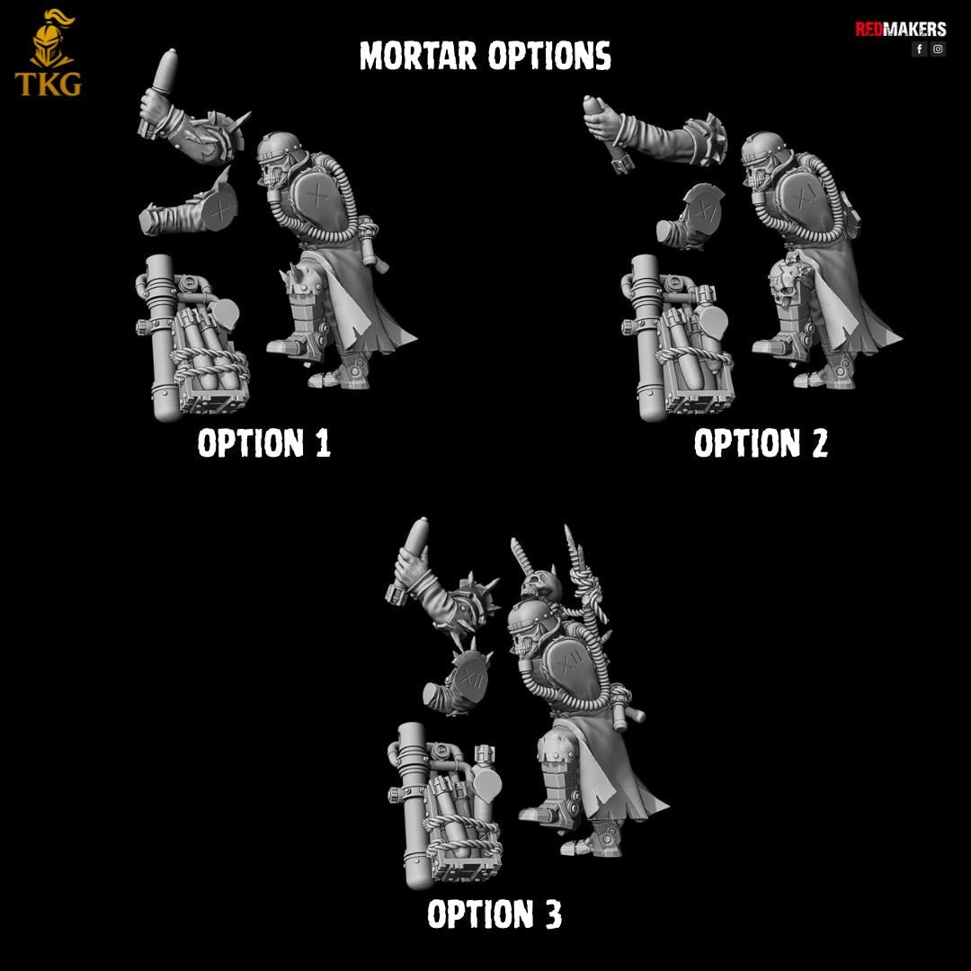 Renegade Death Division Heavy Support Squad by RedMakers | 3D Printed Tabletop Miniatures