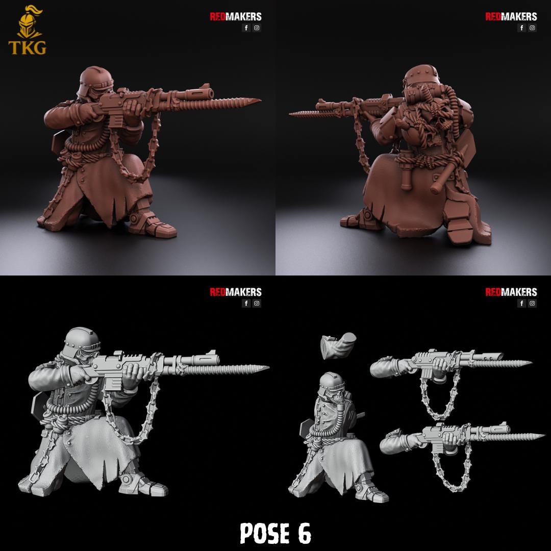 Renegade Death Squad - Heretics by RedMakers | 3D Printed Tabletop Miniatures