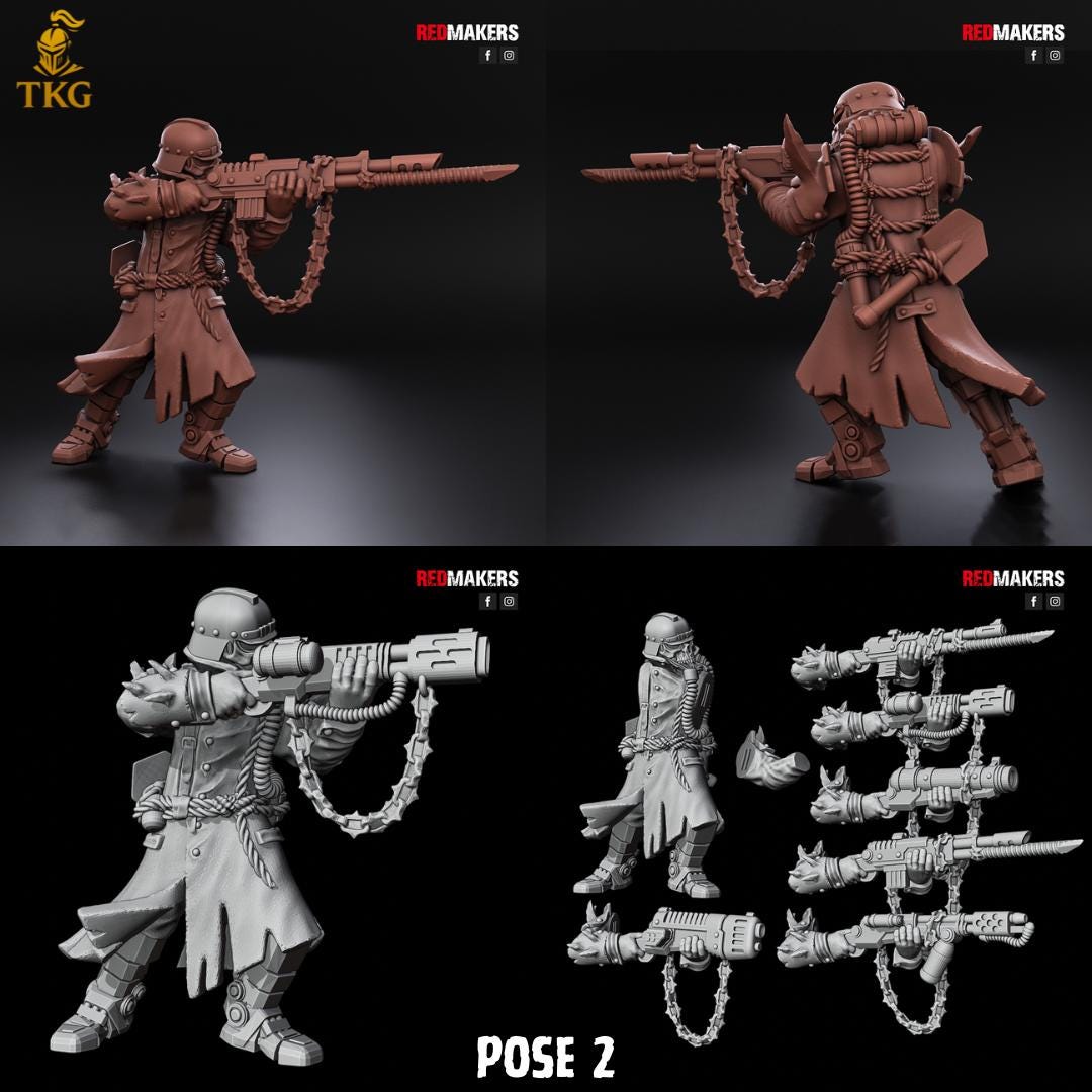 Renegade Death Squad - Heretics by RedMakers | 3D Printed Tabletop Miniatures