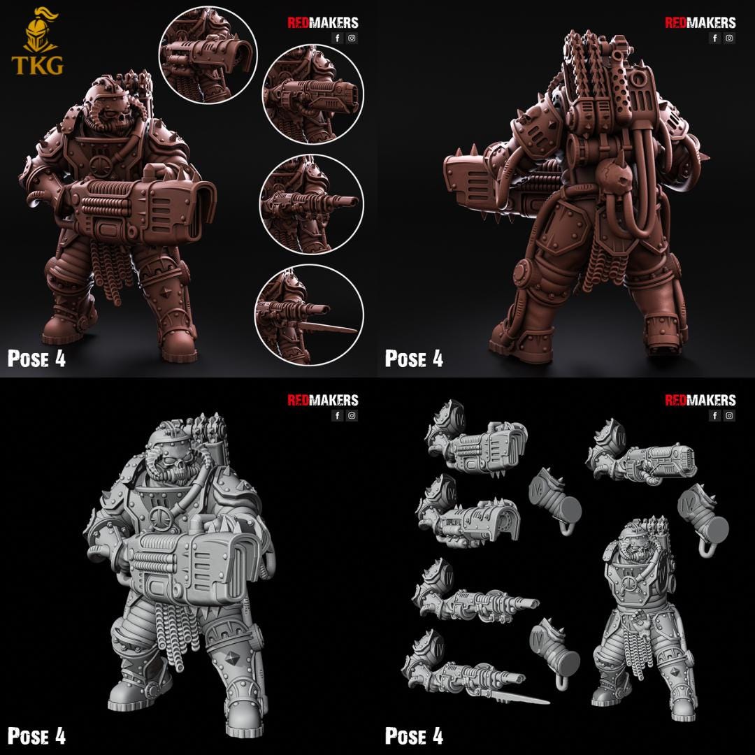 Renegade Solar Guard Squad by RedMakers | 3D Printed Tabletop Miniatures