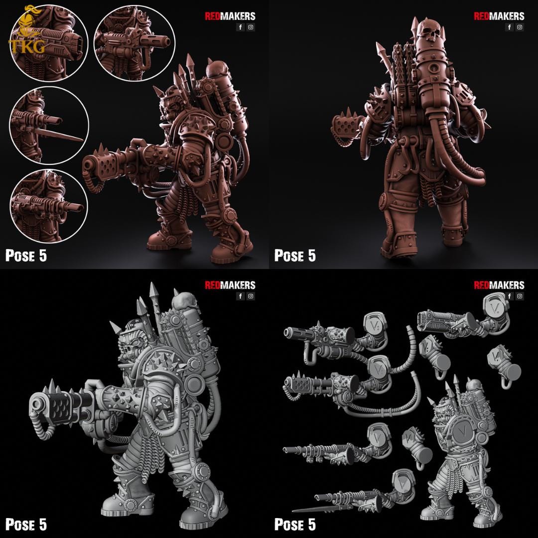 Renegade Solar Guard Squad by RedMakers | 3D Printed Tabletop Miniatures