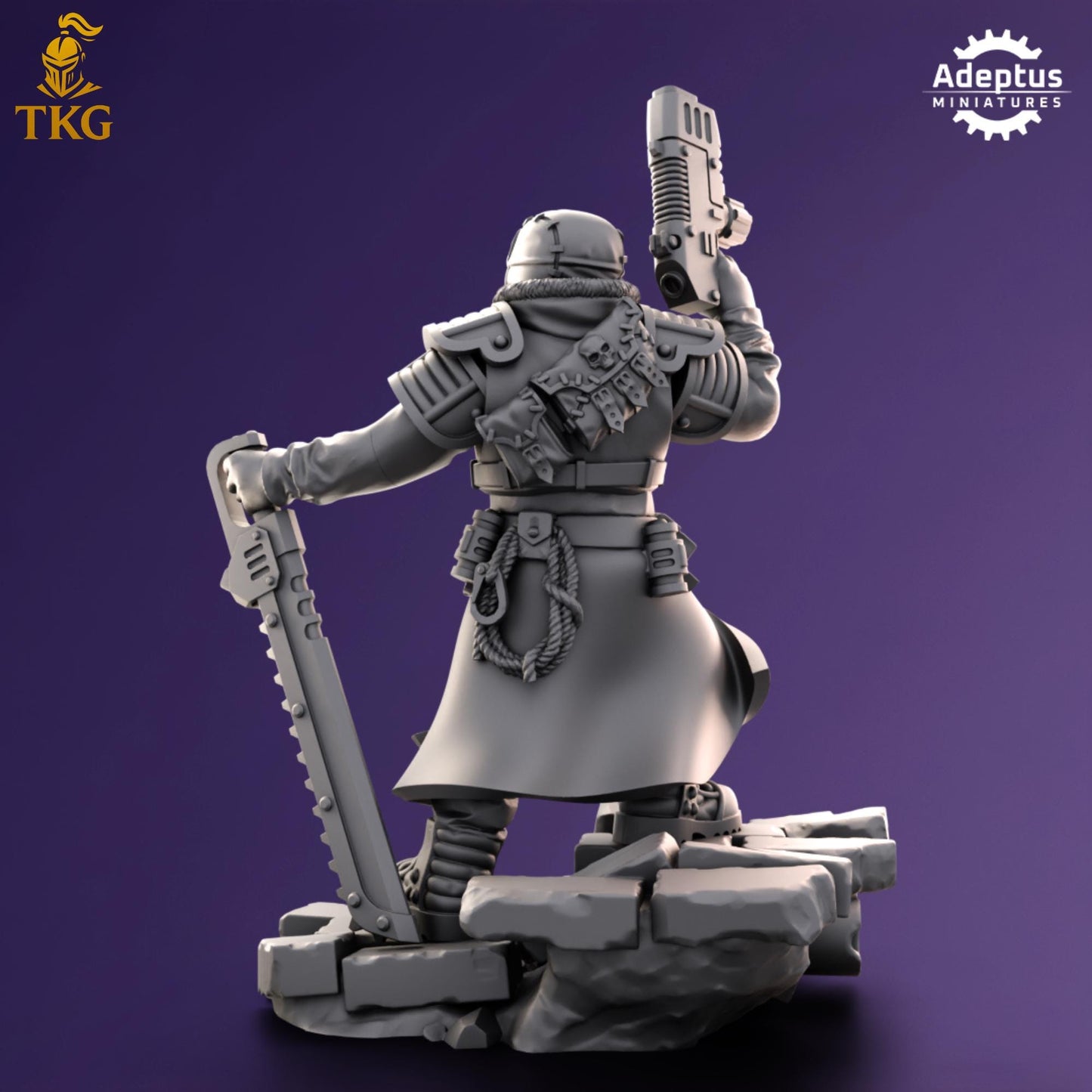 Iceward Division Commander by Adeptus Miniatures | 3D printed Tabletop Miniatures