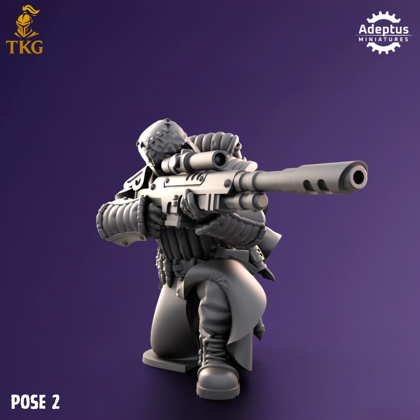 Iceward Division Snipers by Adeptus Miniatures | 3D printed Tabletop Miniatures