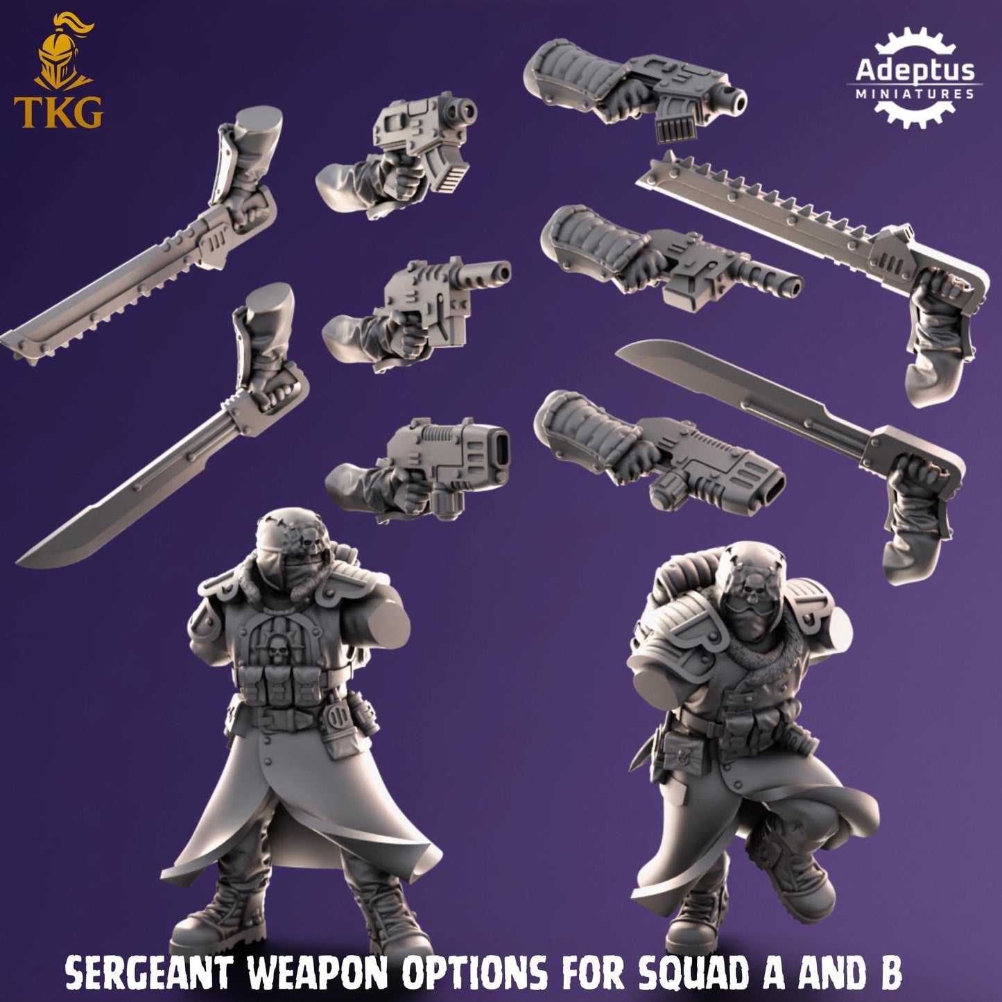 Iceward Division Squad by Adeptus Miniatures | 3D printed Tabletop Miniatures