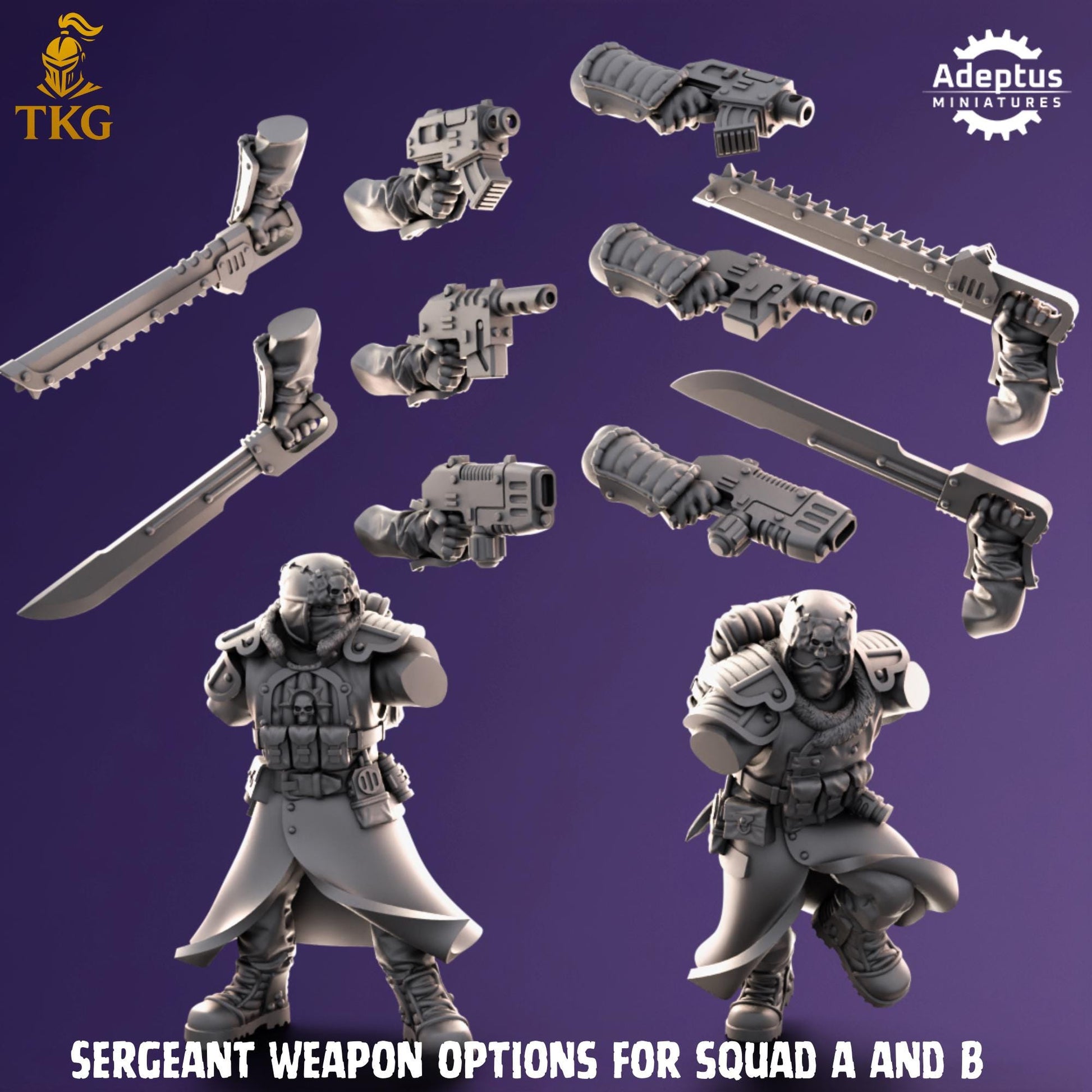 Iceward Division Squad by Adeptus Miniatures | 3D printed Tabletop Miniatures