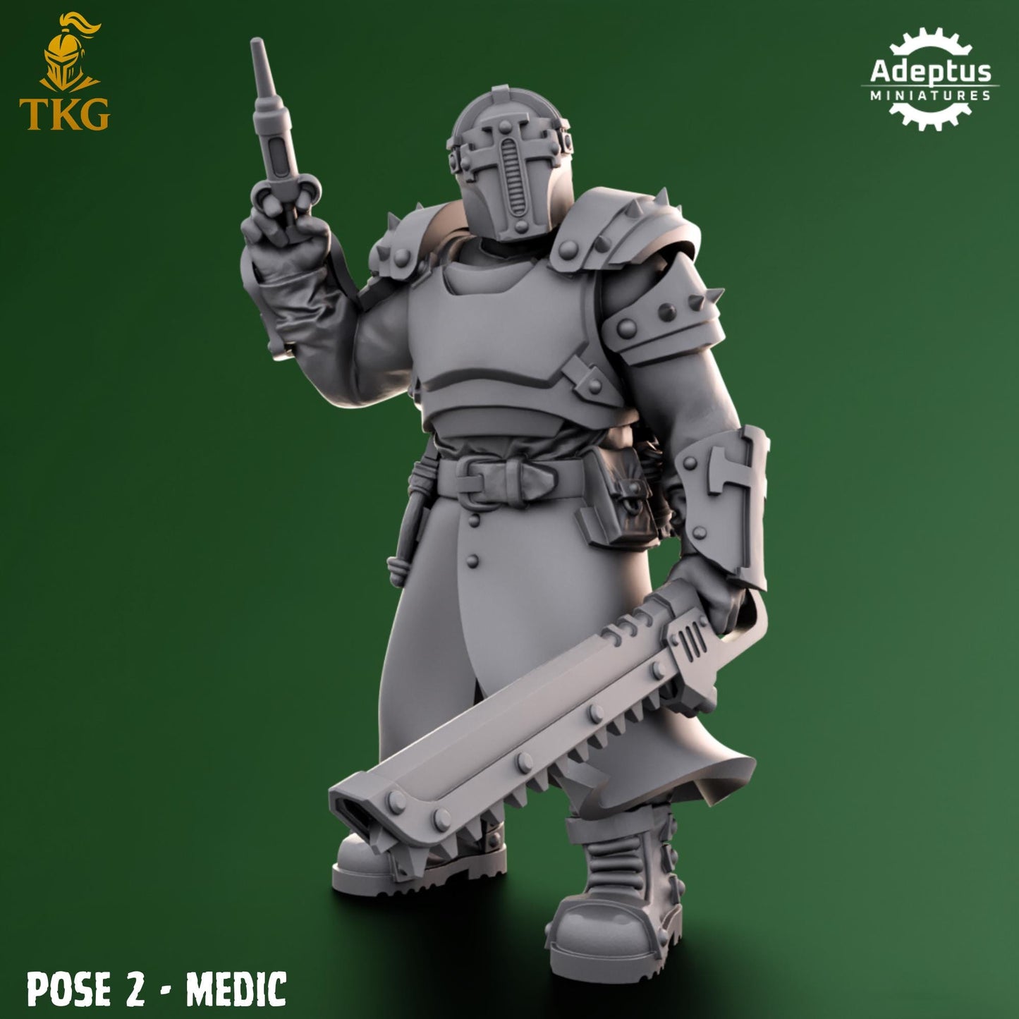 Crusaders Covenant Command Squad by Adeptus Miniatures | 3D printed Tabletop Miniatures