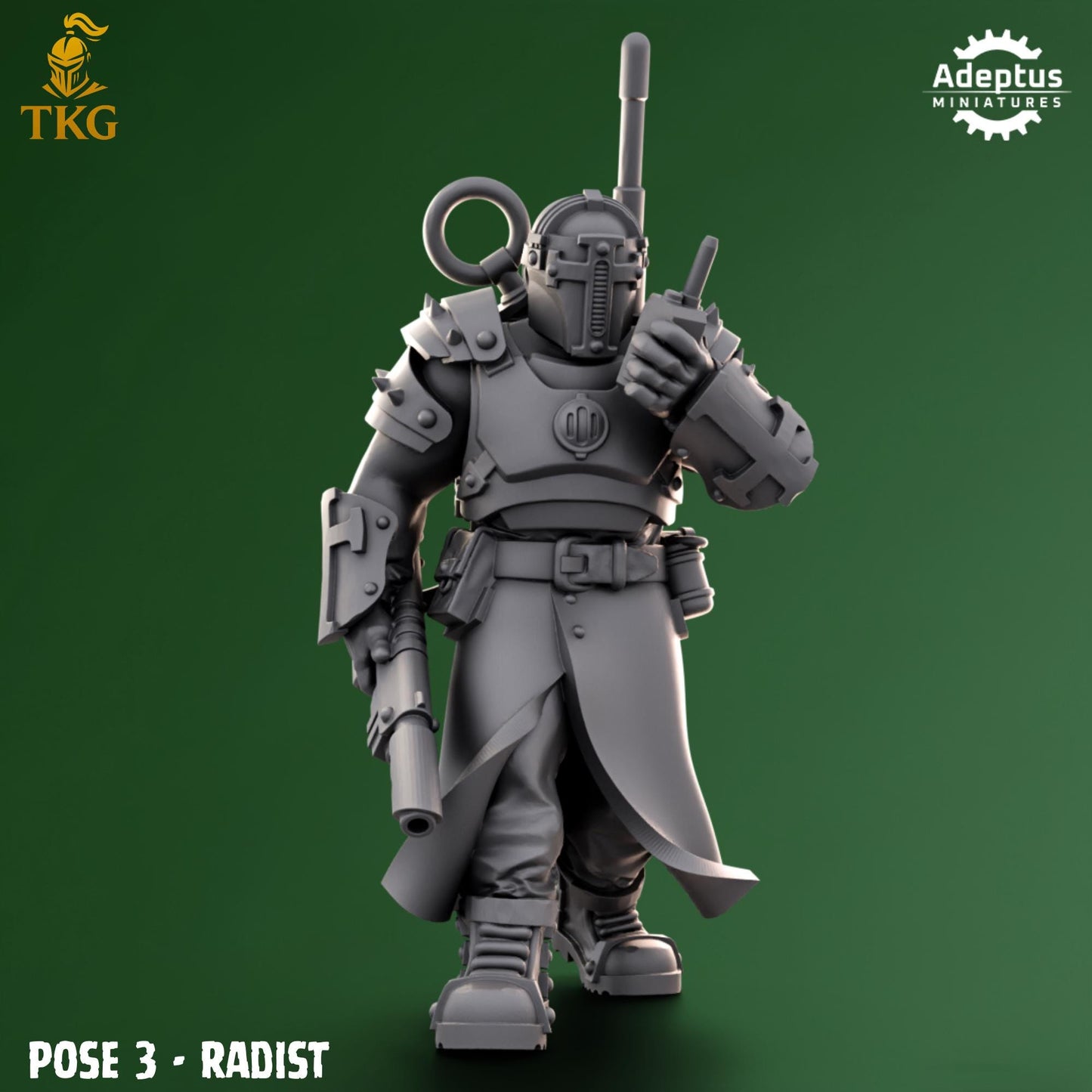 Crusaders Covenant Command Squad by Adeptus Miniatures | 3D printed Tabletop Miniatures
