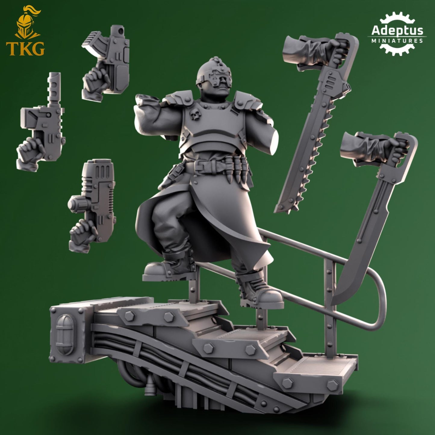 Crusaders Covenant Commander by Adeptus Miniatures | 3D printed Tabletop Miniatures
