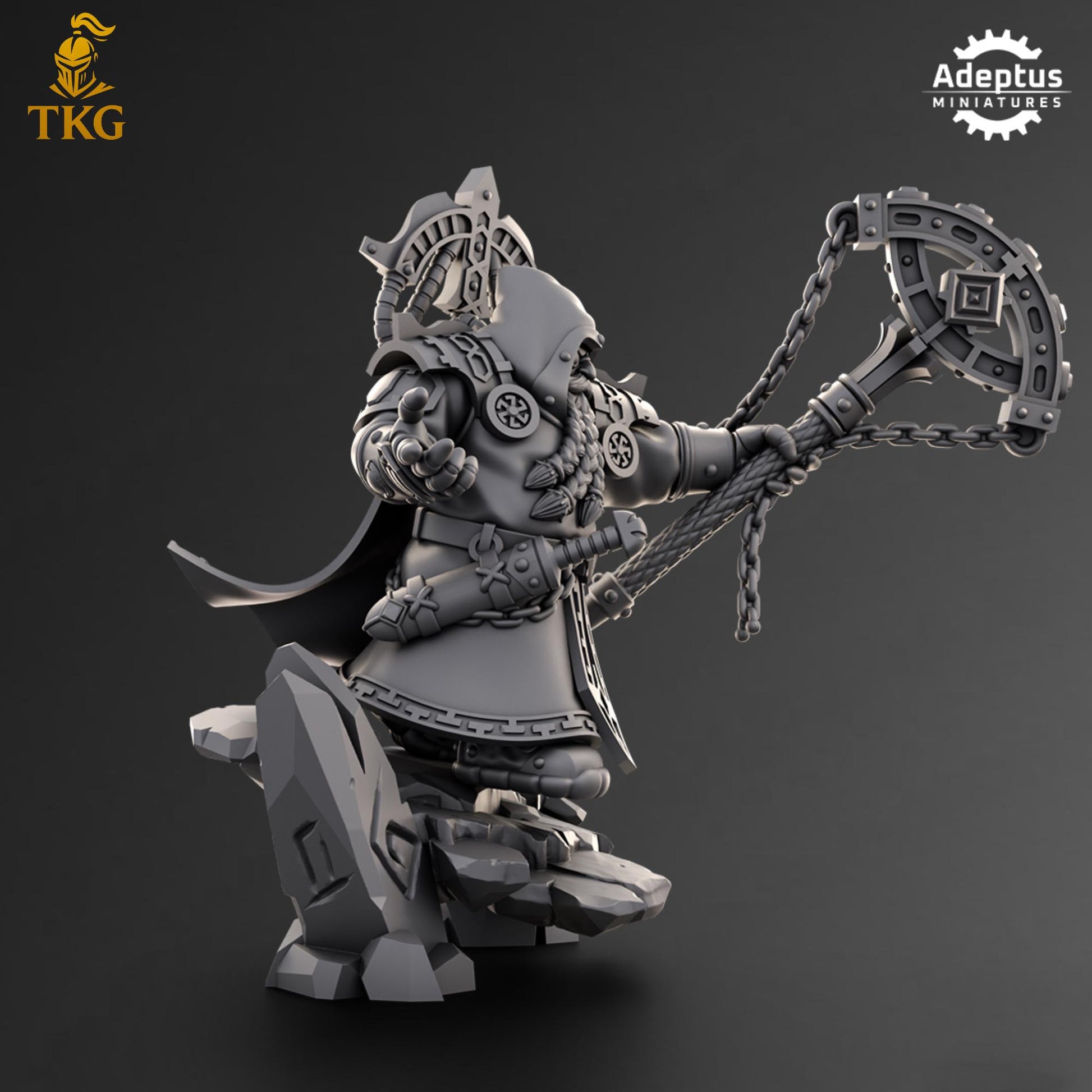 Rune Seer - Dwarves by Adeptus Miniatures | 3D printed Tabletop Miniatures