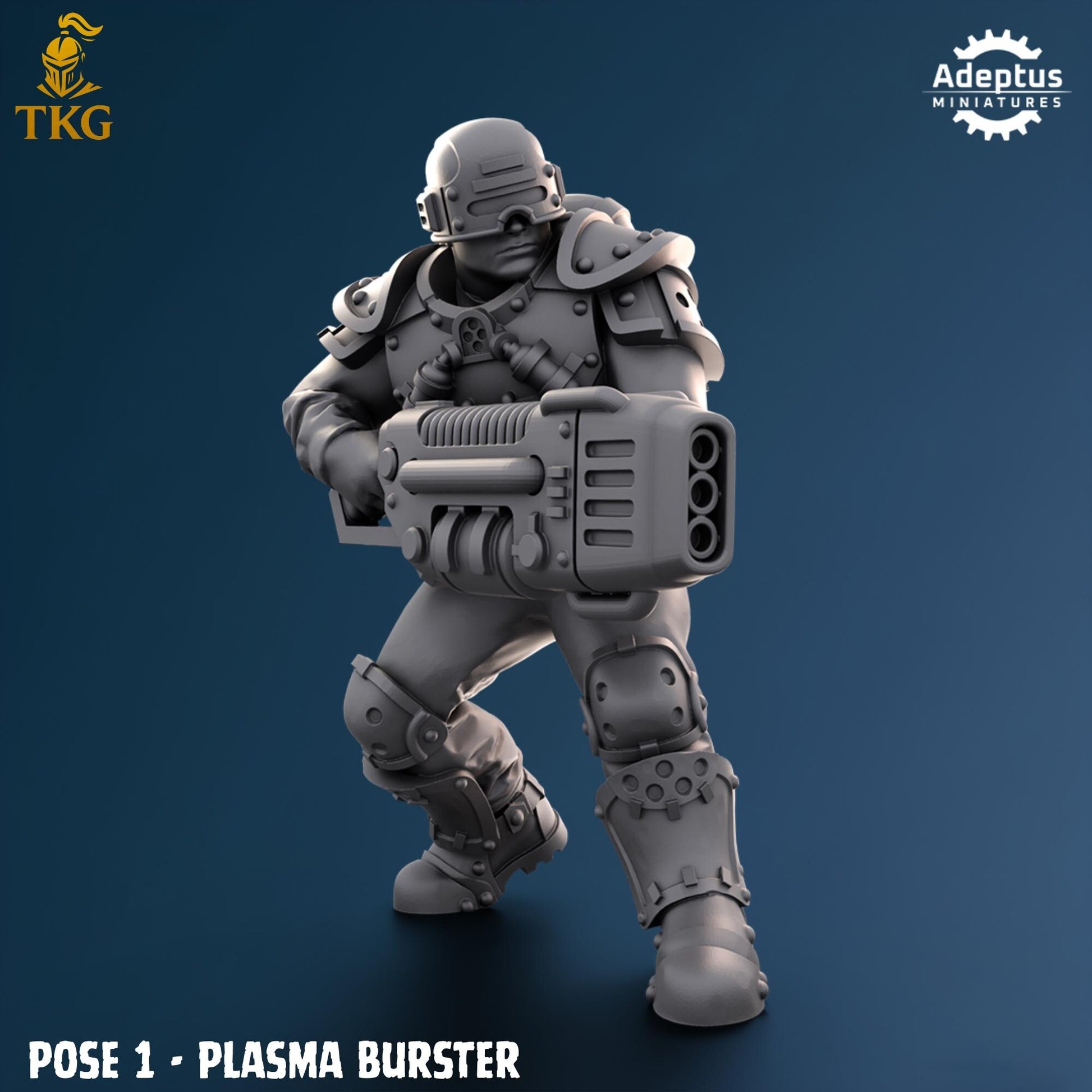 Greyplate Troops Special Weapons Team by Adeptus Miniatures | 3D printed Tabletop Miniatures