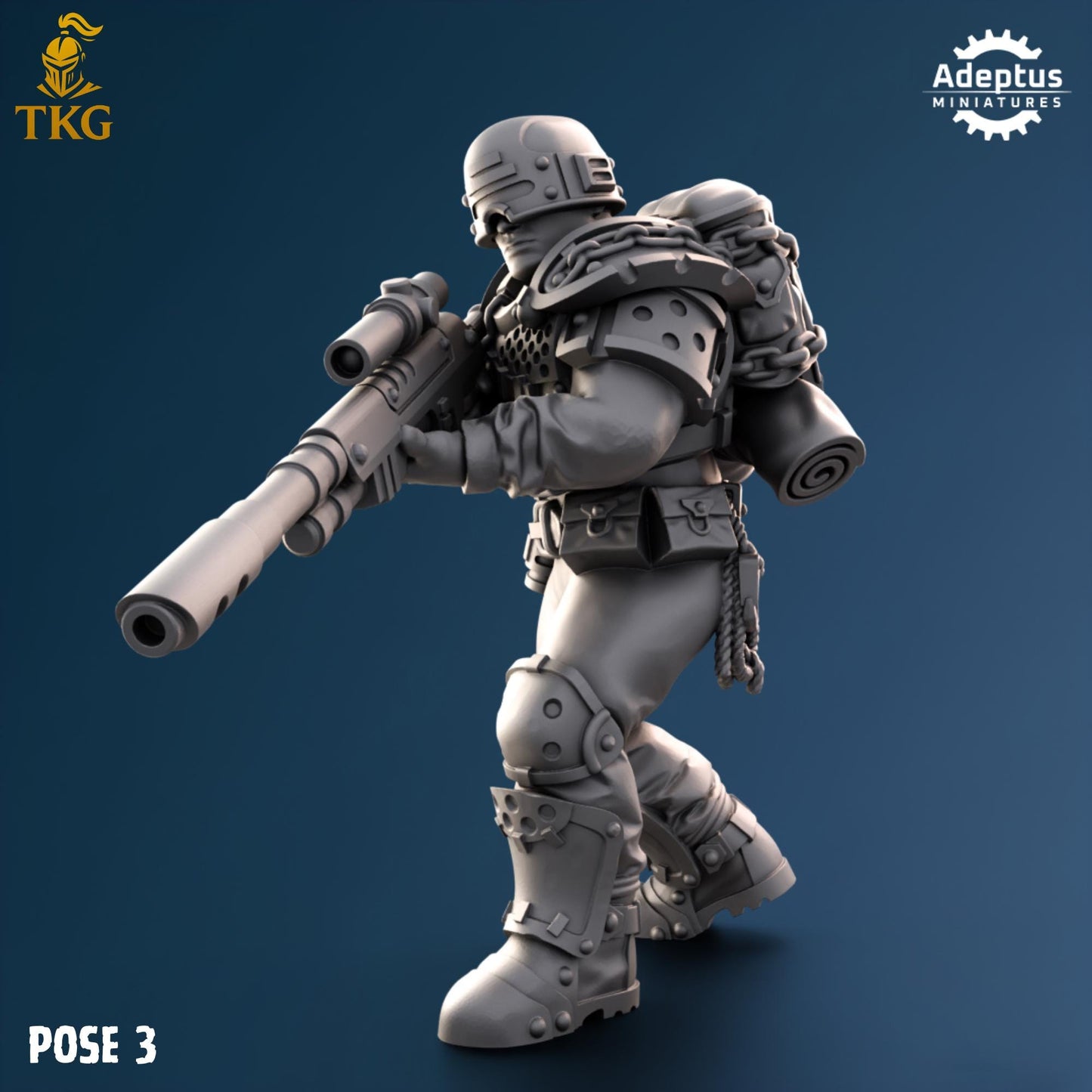 Greyplate Troops Snipers by Adeptus Miniatures | 3D printed Tabletop Miniatures