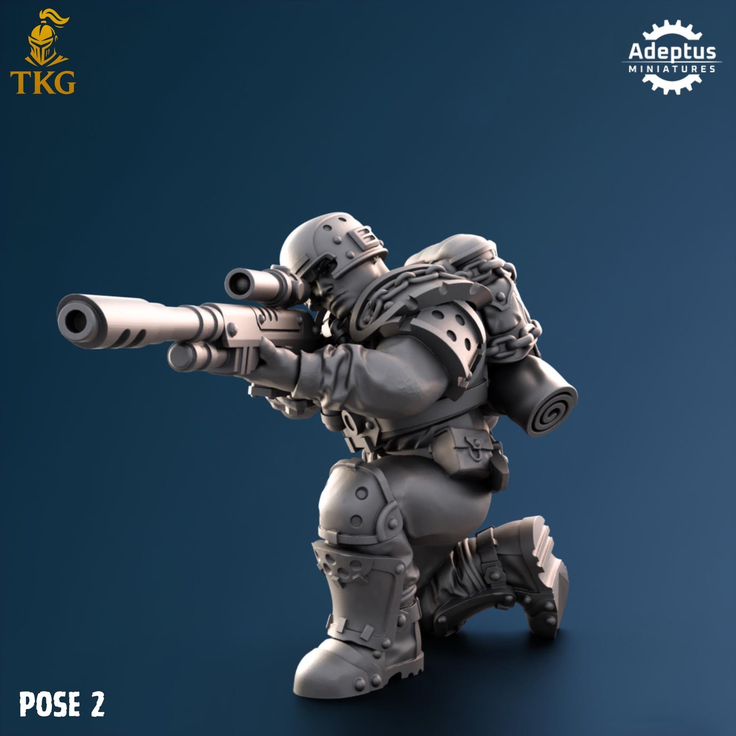 Greyplate Troops Snipers by Adeptus Miniatures | 3D printed Tabletop Miniatures