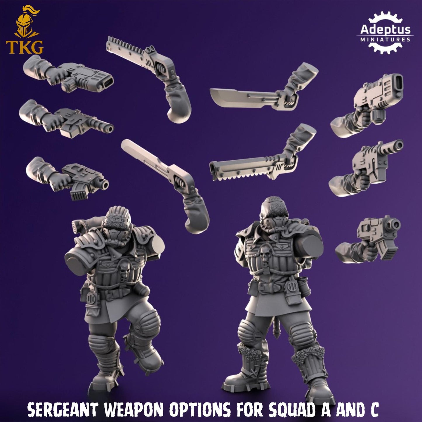 Stormsworn Troops Squad by Adeptus Miniatures | 3D printed Tabletop Miniatures