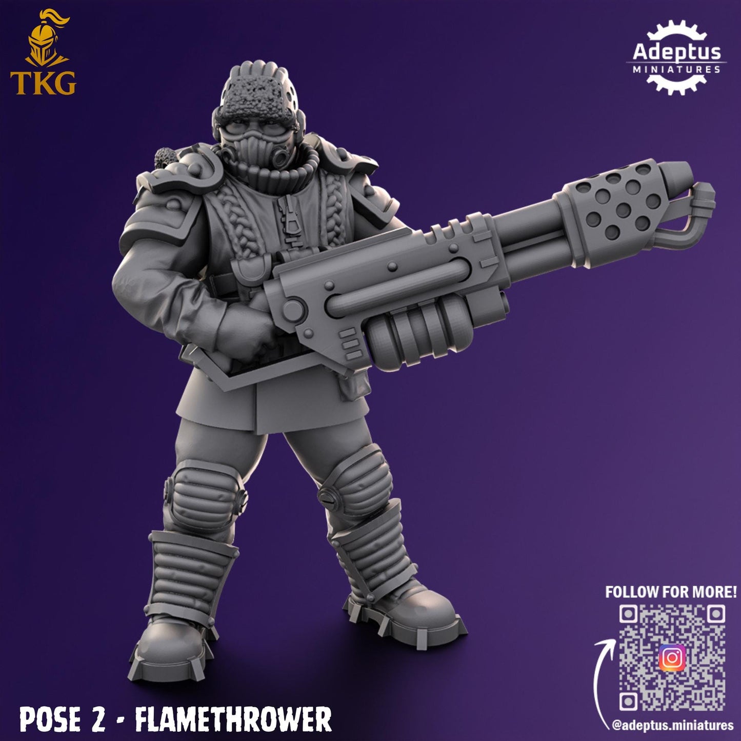 Stormsworn Troops Special Weapons Team by Adeptus Miniatures | 3D printed Tabletop Miniatures