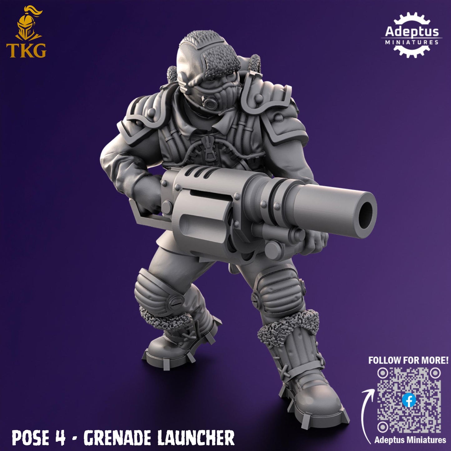 Stormsworn Troops Special Weapons Team by Adeptus Miniatures | 3D printed Tabletop Miniatures