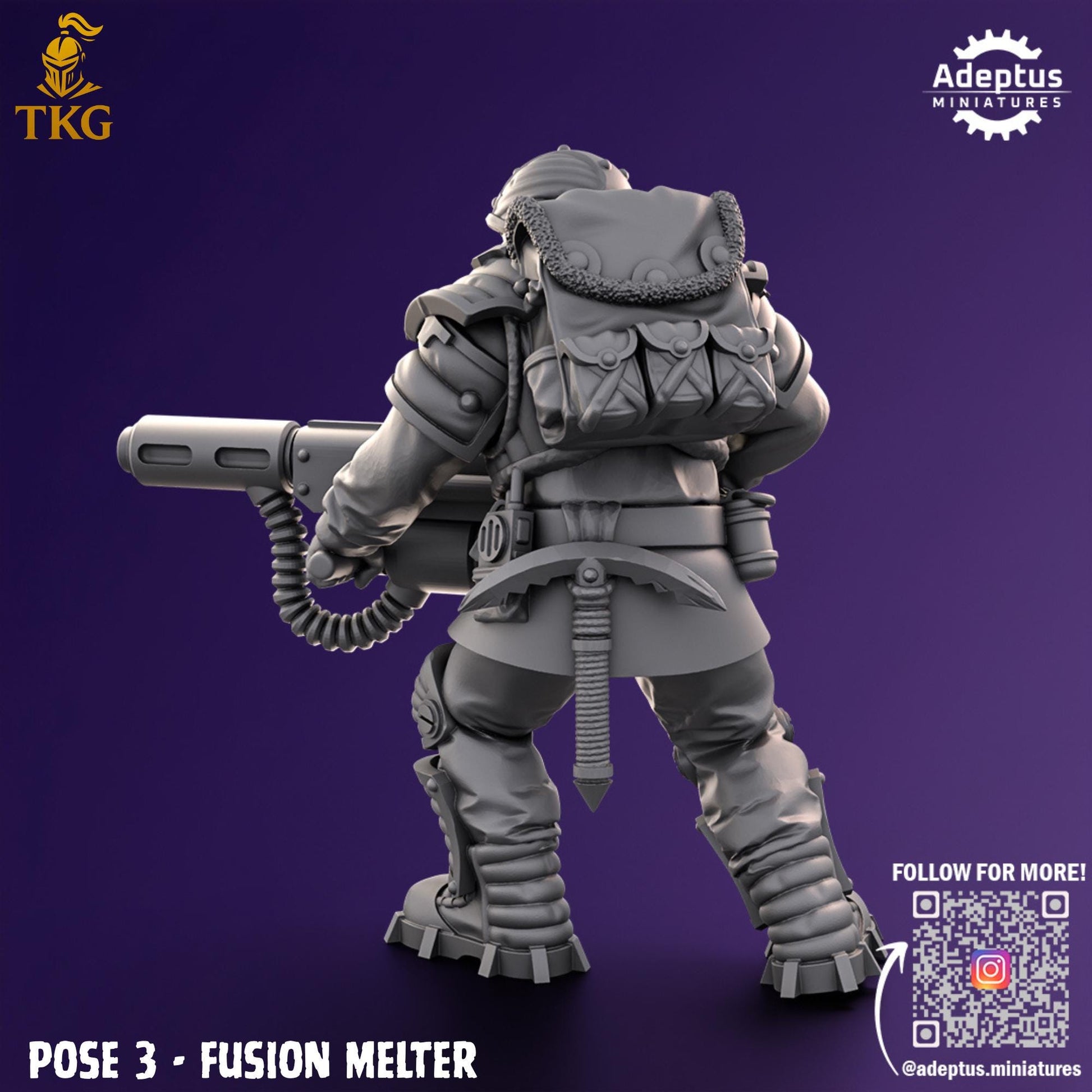 Stormsworn Troops Special Weapons Team by Adeptus Miniatures | 3D printed Tabletop Miniatures