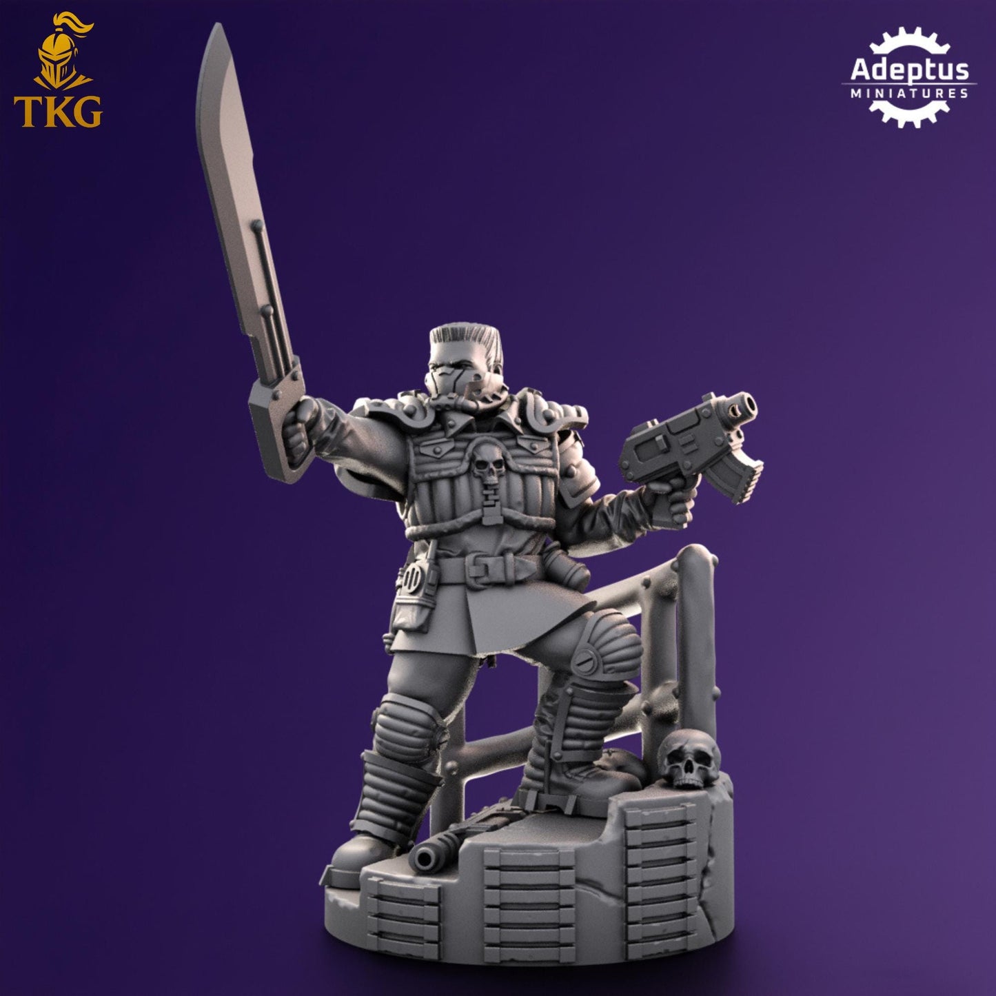 Stormsworn Troops Commander by Adeptus Miniatures | 3D printed Tabletop Miniatures