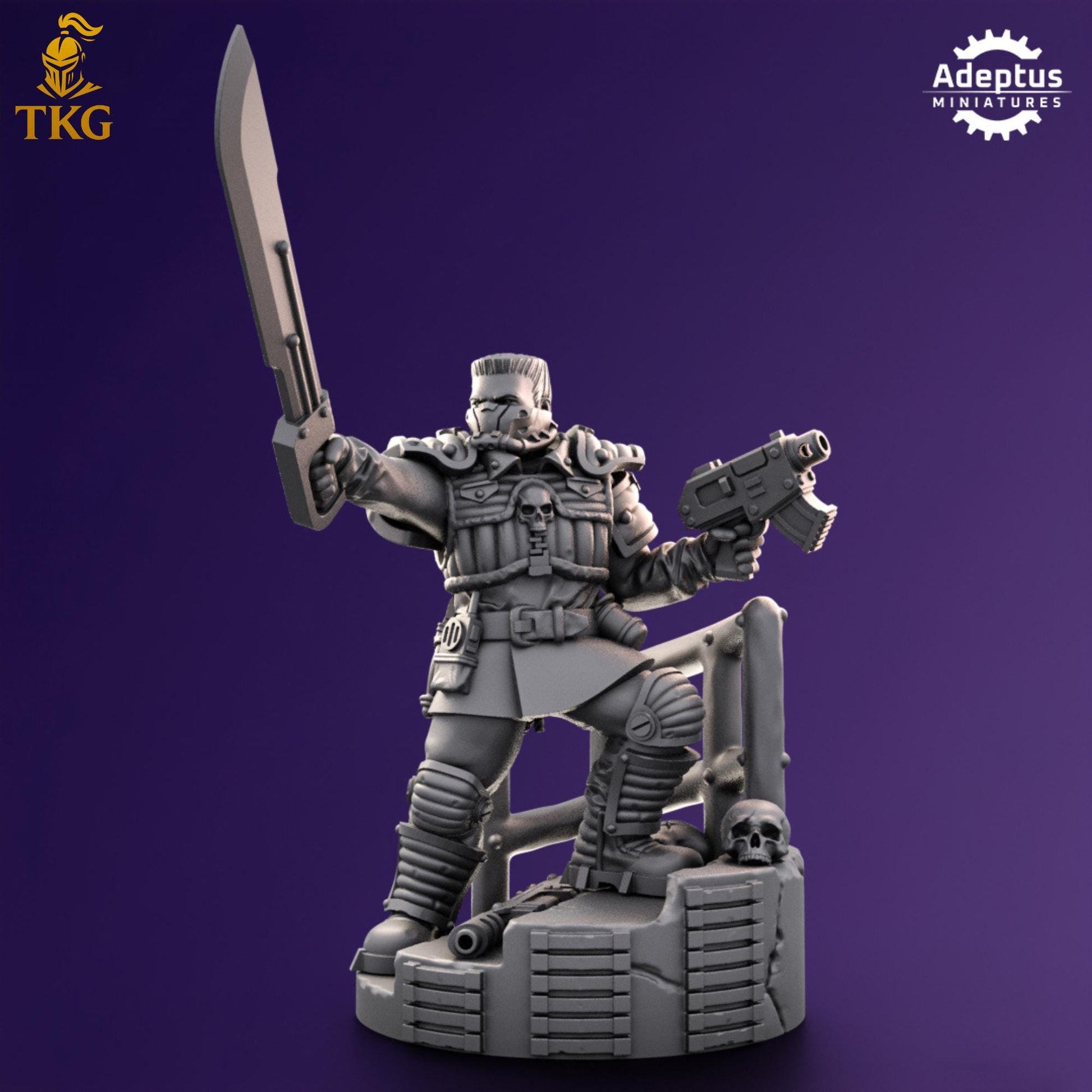 Stormsworn Troops Commander by Adeptus Miniatures | 3D printed Tabletop Miniatures