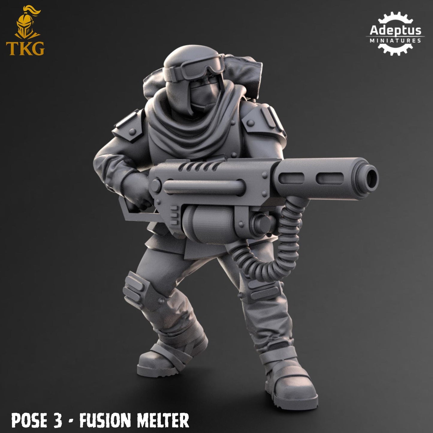 Khaleeth Regiment Special Weapons Team by Adeptus Miniatures | 3D printed Tabletop Miniatures