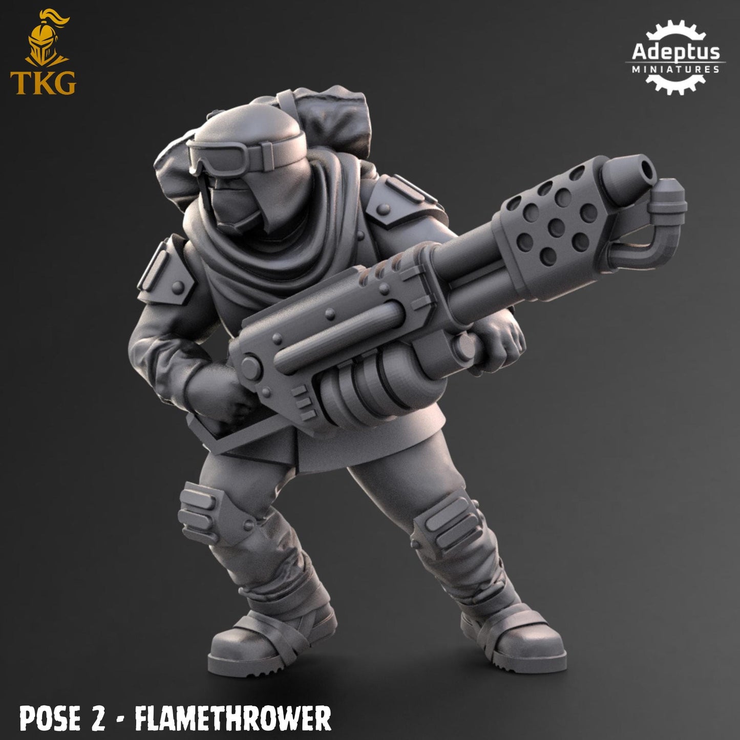 Khaleeth Regiment Special Weapons Team by Adeptus Miniatures | 3D printed Tabletop Miniatures