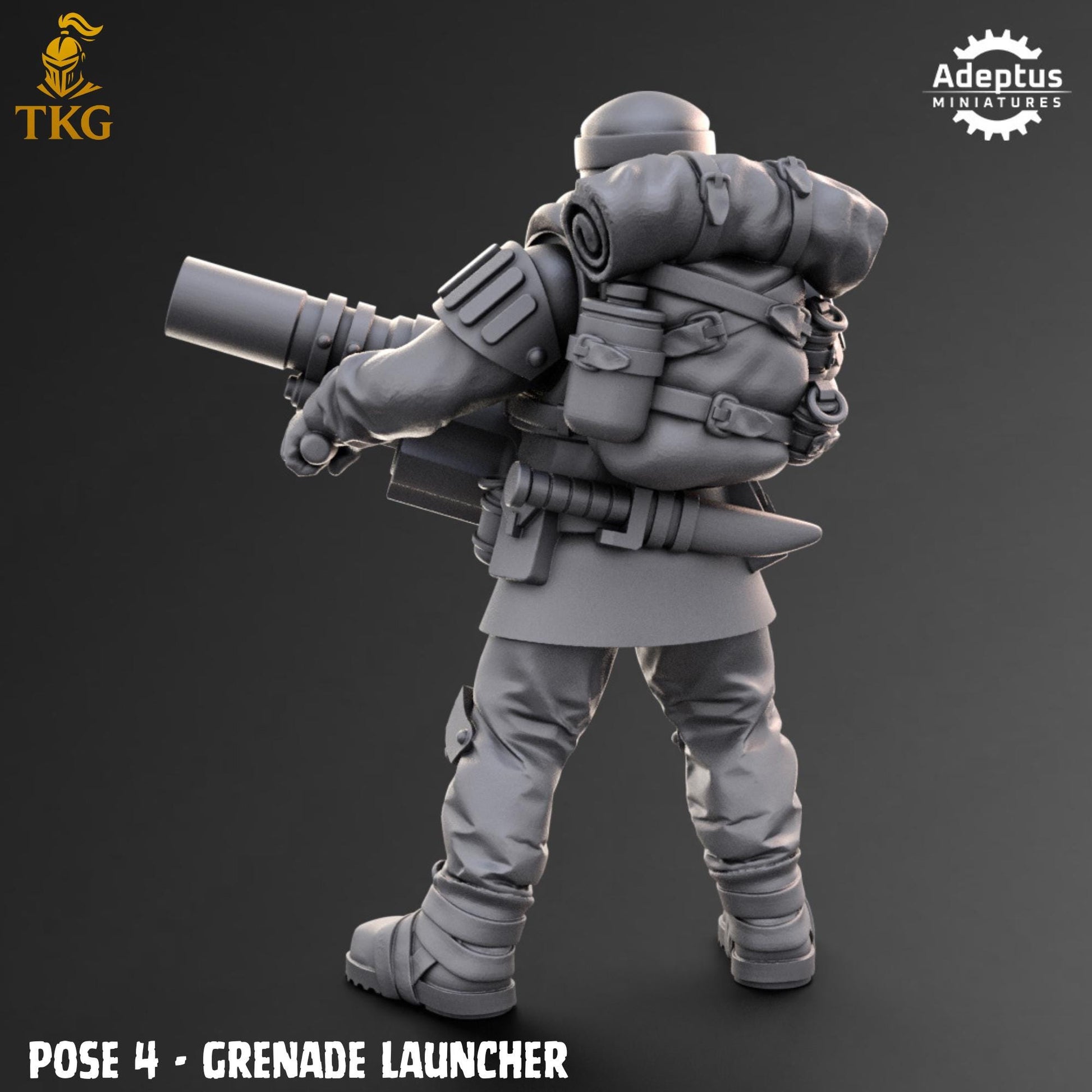 Khaleeth Regiment Special Weapons Team by Adeptus Miniatures | 3D printed Tabletop Miniatures